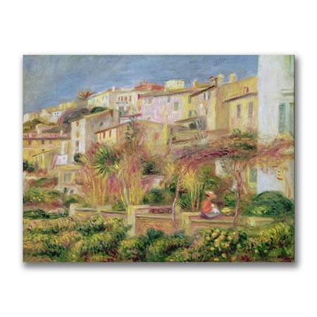 Pierre Renoir 'Terrace In Cagnes' Canvas Art,18x24